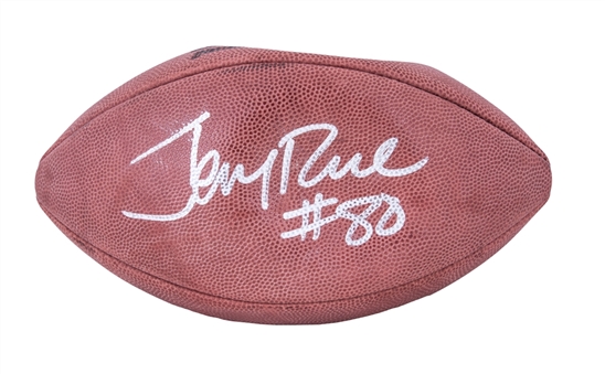 Jerry Rice Signed Game Used Wilson Football (TD7 LOA)